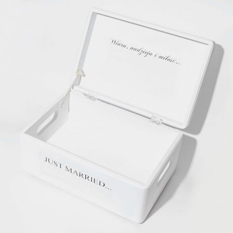 Ślubne pudełko na koperty Wiara Miłość