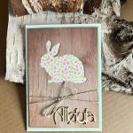 080,Wielkanoc-komplet 5 kartek z zajączkiem - 