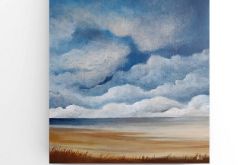 Na plaży- obraz akrylowy 50/40 cm.