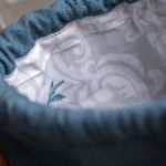 Turkusowy workoplecak z plecionki - 