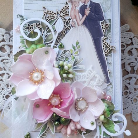 Kartka ślubna do pudełka