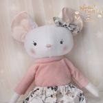 Myszka Lisa przytulanka prezent GOTOWA - 