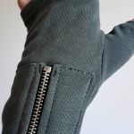 Rękawiczki mitenki khaki z kieszeniami /Unisex - 