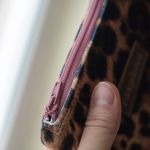 Welurowy portfelik etui na klucze 2w1 w panterkę - 