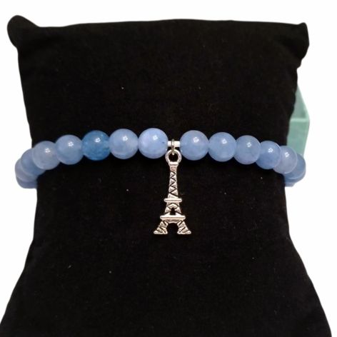 Bransoleta z kamieni akwamarynu - mądrość i odwaga