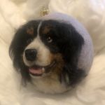 Portret pupila bombka 10cm - profil psa
