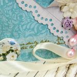 Kopertówka ślubna- turkusowy ogród - 