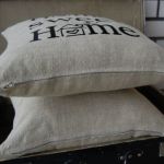 Poszewki "Home sweet home" - haftowane - 