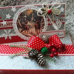 Kartka świąteczna z pudełkiem