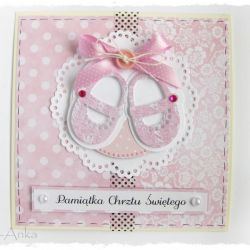 Kartka na Chrzest dla dziewczynki