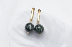 Klasyczne kolczyki z Serafinitem.