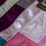 Shopperka no waste handmade patchwork unikatowa torba z resztek tkanin - 