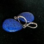 Lapis lazuli i srebro, kolczyki łezki - 