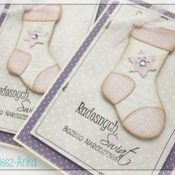 Kartka świąteczna ze skarpetą 5