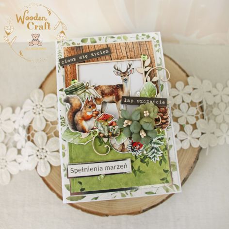 Urodzinowa kartka leśnym klimacie "Woodland1"