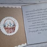 Zestaw 4 kartek wielkanocnych z życzeniami „Pastelowy” - Kartka wielkanocna z życzeniami