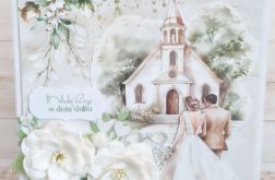 Kartka Ślubna "White Roses"