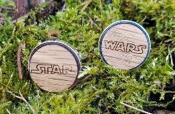 Drewniane spinki do mankietów STAR WARS