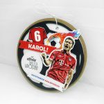 Kartka piłka nożna Lewandowski UDP 039 - Kartka w kształcie piłki nożnej Lewandowski (4)
