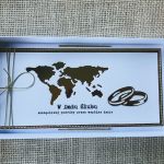 033,Kartka na ślub w szczęśliwą podróż w złocie. - 033,Kartka na ślub w szczęśliwą podróż w złocie.