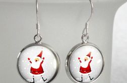 WESOŁE MIKOŁAJE :: Małe wiszące kolczyki z grafiką