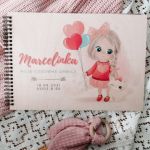 Album prezent dla dziewczynki MISIA Z BALONIK - album personalizowany dla dziewczynki baloniki kotek loo loo dream