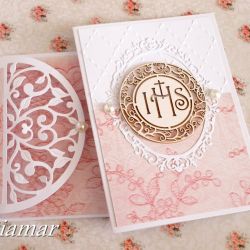 Na I Komunię Świętą różowa