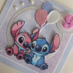 Kartka urodzinowa Stich i Angel - Kartka urodzinowa Stich i Angel