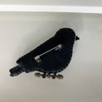 Broszka Sikorka z kamieniami naturalnymi  - 