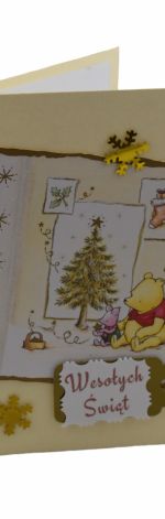 Kartka bożonarodzeniowa "Kubuś Puchatek"(06)
