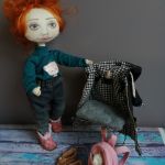 Tekstylna lalka z zestawem ubranek - Lalka z ubrankiem