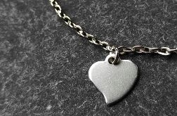 Walentynkowa bransoletka serce + grawer