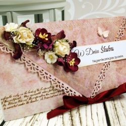 Kopertówka ślubna- różany ogród