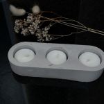 Świeczniki na tealighty z betonu MR handmade - Świecznik