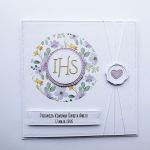 Wyjątkowa kartka na Komunię ręcznie robiona - Urokliwa kartka komunijna handmade