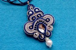 Naszyjnik-wisior Niebiesko-szary