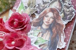 Kartka z rudą panią