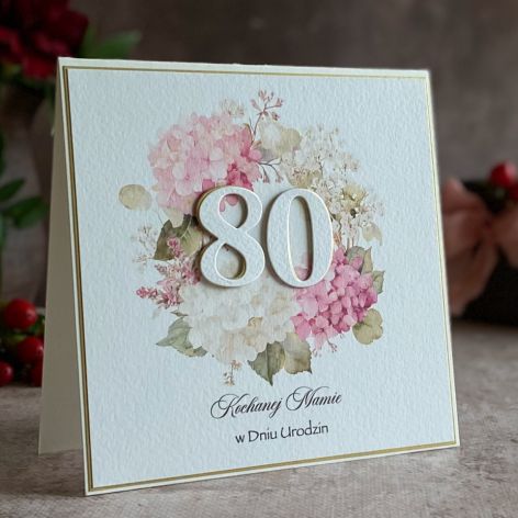 Kartka urodzinowa z kopertą prezentową, BH75b