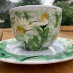 Porcelanowa filiżanka ze spodkiem Letnie kwiaty 2 - 