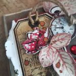 Kartka uniwersalna - Kawa i zegar  - 