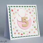 Kartka na piąte urodziny 3 - Kartka z okazji urodzin dla dziecka