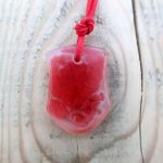 Wisiorek z żywicy - MORNING RASPBERRY - Wisiorek z żywicy epoksydowej - MORNING RASPBERRY