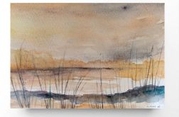 Pejzaż 22-akwarela formatu A5