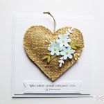 Kartka ŚLUBNA z rustykalnym sercem - Kartka na ślub z rustykalnym sercem