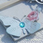 Kartka z okazji ślubu 'delikatnie- kryształowo''   - 