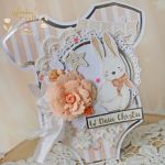 Kartka body na chrzest "LittleOnePeach"GOTOWA - 