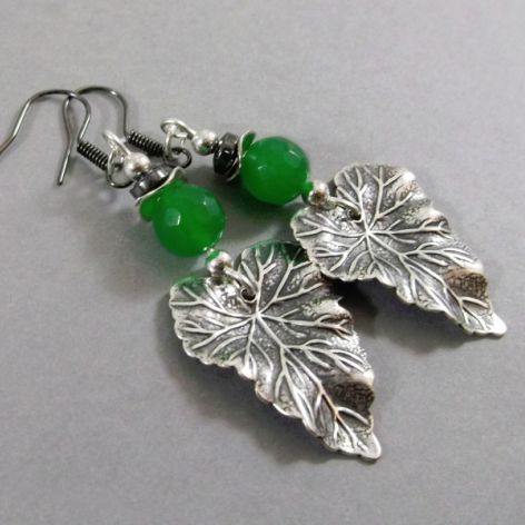 LISTKI z zielonym onyksem