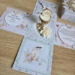Pudełko Komunijne Exploding box Komunia PERSONALIZOWANY Delicate 01 - Box komunijny życzenia