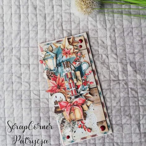 Kartka świąteczna w czerwieni