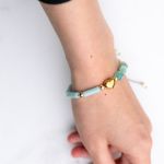 Jadeit turkusowy Jaspis cesarski Hematyt - Na ręce z daleka